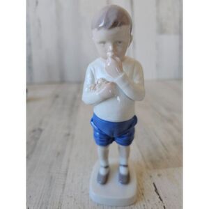 B&g 1696 boy‎ apples Bing Denmark vintage figurine statue